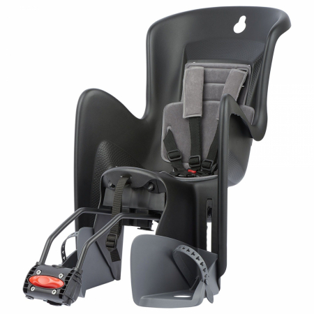 Scaun bicicleta copii - Scaun copii Polisport Bilby Maxi RS - Negru-Gri