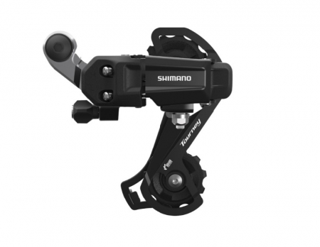 Ciclism - Schimbaor Spate Shimano Tourney RD-TY200-GS, 6/7 Viteze, Prindere directa, Negru