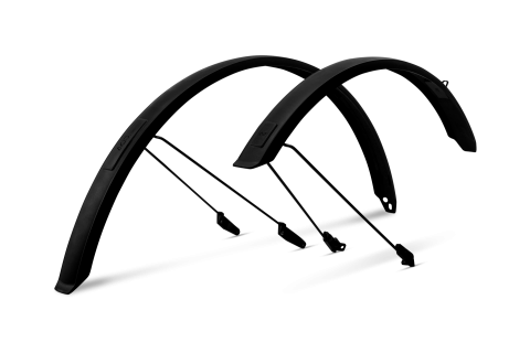 Aparatori noroi bicicleta - SET APARATORI ACID MUDGUARD SET 56 28" BB MOUNT 2.0 BLACK