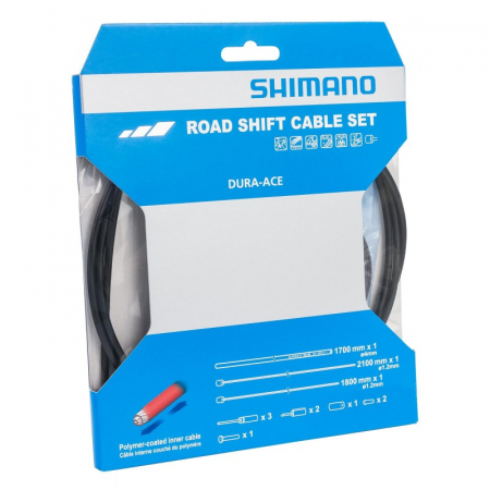 Set cabluri si camasi schimbator Shimano Dura Ace negru [2]