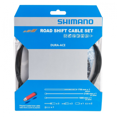 Ciclism - Set cabluri si camasi schimbator Shimano Dura Ace negru
