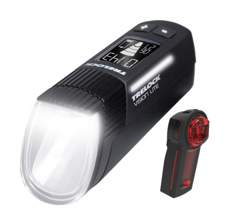 Ciclism - Set Far- Trelock Ls 660 I-Go Vision Lite / Spate Ls 740 Vector Signal - Negru
