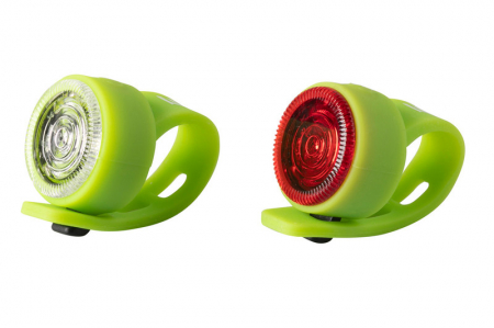 Ciclism - Set Flash cu Baterii EXTEND FLOPPY  Lime