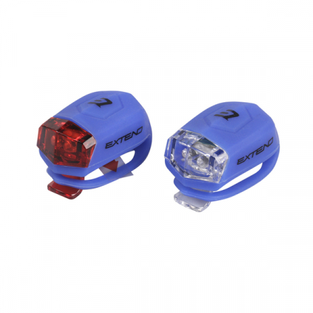 Ciclism - Set Flash cu Baterii EXTEND FROGGIES  Albastru