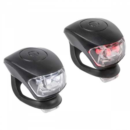 Ciclism - Set Flash cu Baterii M-WAVE COBRA IV - Negru