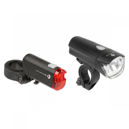 Ciclism - Set Lumini cu Baterii M-WAVE "ATLAS K50"