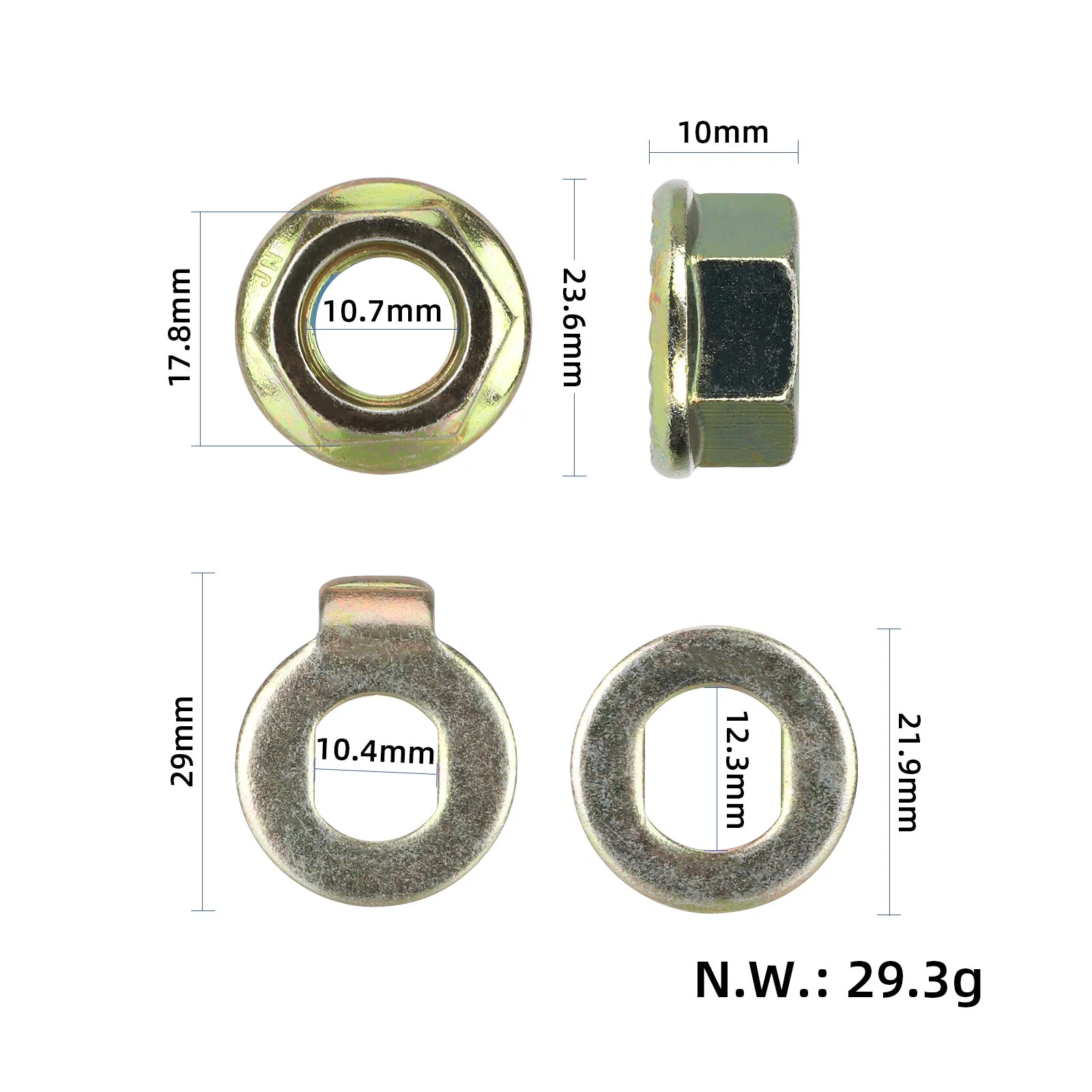 Set piulita si saiba pentru motor Kukirin G2 Pro [2]