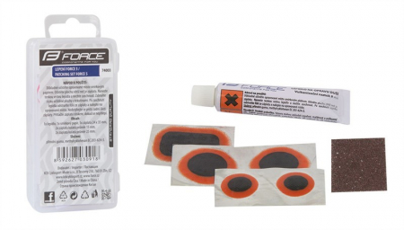 Ciclism - Set reparatie pana Force 5 petece cu lipici