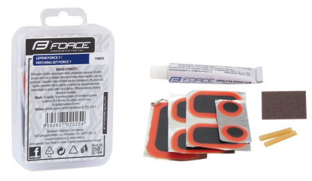 Ciclism - Set reparatie pana Force 7 petece cu lipici