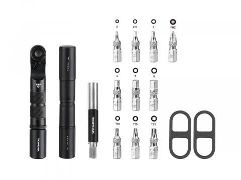 Set Scule Bicicleta Topeak Ratchet'n Roll Elite, TT2609, Negru [1]