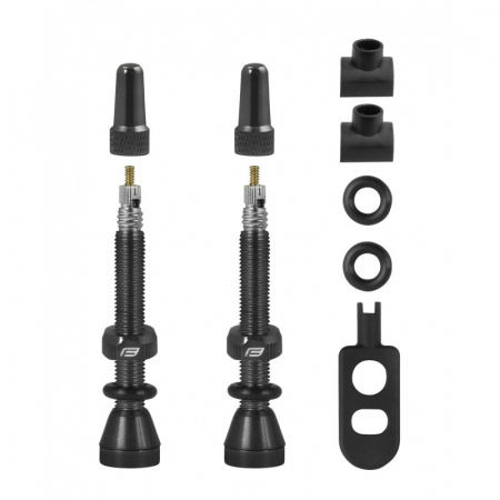 Anvelopa bicicleta - Set Valve Tubeless Force 2xFv 44mm Negre