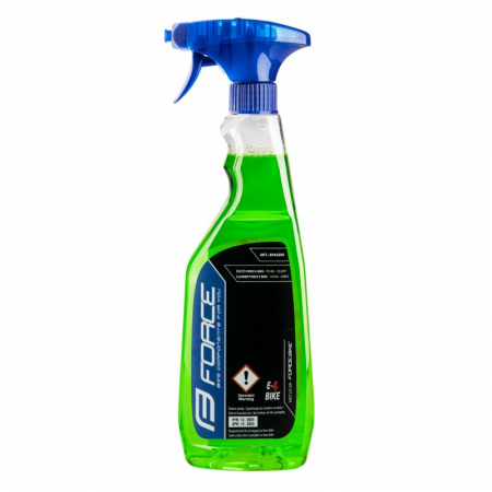 Ciclism - Solutie curatare Force E-Bike cu pulverizator 0.75L verde