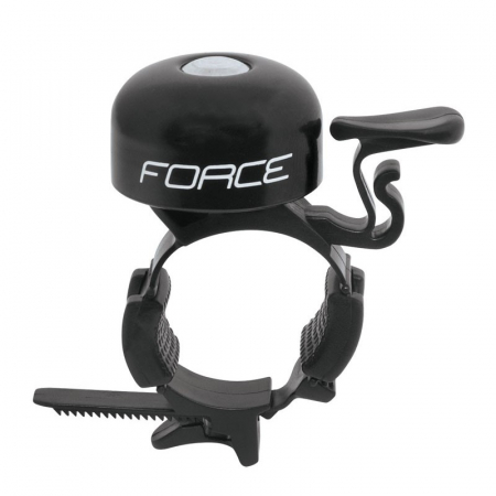 Ciclism - Sonerie Force Bell Fe 22.2-31.8 mm plastic neagra