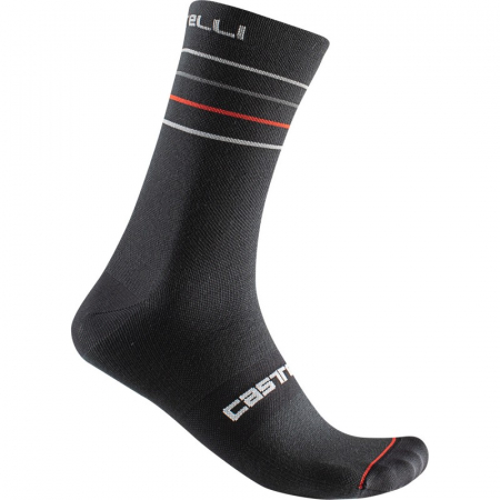 Ciclism - Sosete Castelli Endurance 15, Negru, 44-47