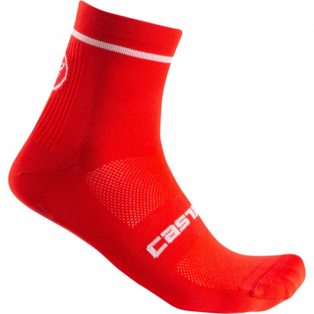 Ciclism - Sosete Castelli Entrata 9 Rosii XXL