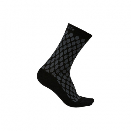 Ciclism - Sosete Castelli Sfida 13, de dama, Negru/Antracit, S/M, 35-38