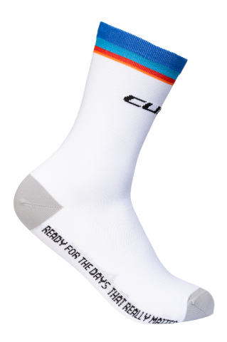 Sosete - SOSETE CUBE HIGH CUT ROAD/XC TEAMLINE WHITE 44-47