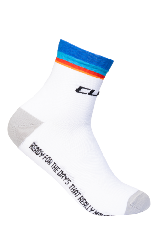 Sosete - SOSETE CUBE MID CUT ROAD/XC TEAMLINE WHITE 44-47