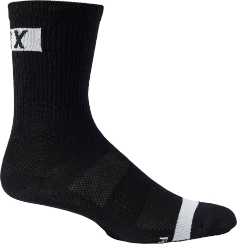 Echipament ciclism - SOSETE FOX 6" FLEXAIR MERINO HORIZONTAL BLACK L/XL