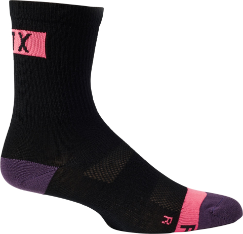 Ciclism - SOSETE FOX WOMEN'S 6" FLEXAIR MERINO SOCK BLACK ONESIZE