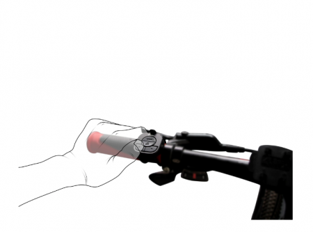 Stop cu semnalizare pentru bicicleta Meilan x5 [2]