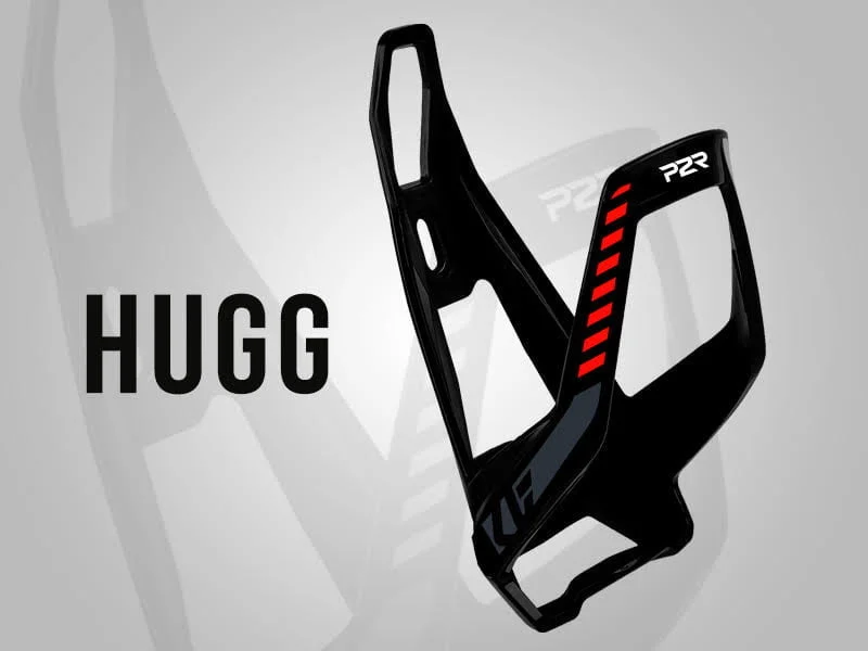 Accesorii biciclete - Suport bidon apa pentru ciclism Hugg, Gri-Rosu-Alb