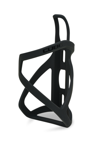 Ciclism - SUPORT BIDON CUBE BOTTLE CAGE HPP LEFT-HAND SIDECAGE MATT BLACK - GLOSSY BLACK