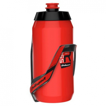 Ciclism - Suport Holder Pro si Bidon Apa R550 Polisport - 550 ml, Rosu