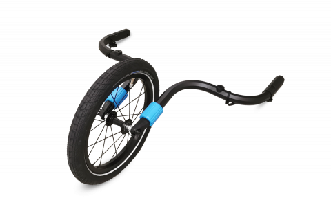 Ciclism - SUPORT ROATA CARUCIOR CUBE JOGGER KIT FOR KIDS TRAILER DOUBLE CMPT BLACK Negru