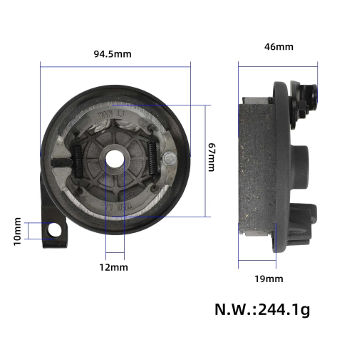 Tambur frana trotineta electrica Xiaomi 5 PLUS [2]