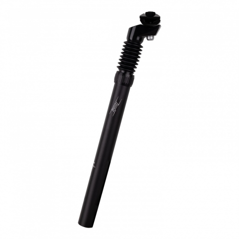 Piese biciclete - Tija sa Force Basic P8.2 27.2/350/40mm negru mat