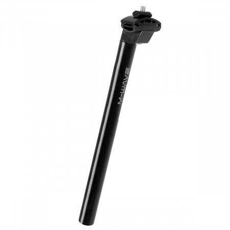 Piese biciclete - Tija Sa M-WAVE - 350 mm-27,2 mm   Negru Anodizat