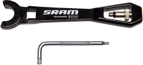 Chei si scule bicicleta - TOOL SPANNER WRENCH/AIR VALVE ROCKSHOX VIVID/VIVID AIR/SUPER DELUXE COIL NEGRU