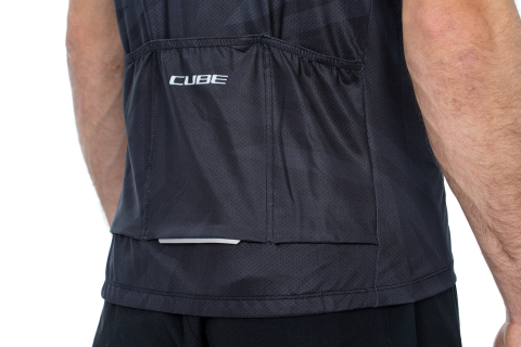 TRICOU CICLISM CUBE ATX JERSEY FULL ZIP CMPT S/S BLACK GREY L [3]