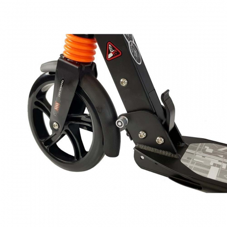 TROTINETA CU SUSPENSII SI FRANA DE MANA DIN ALIAJ DE ALUMINIU, ROTI SILICON (PU), RULMENT ABEC-7, 100 KG, URBAN SCOOTER [5]