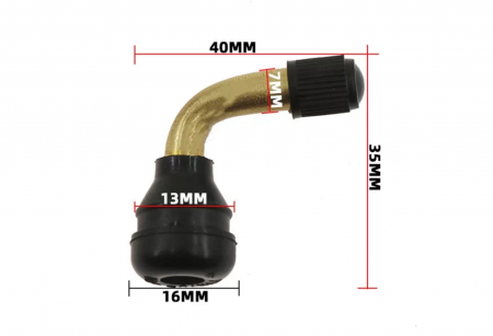Valva tubeless curbata 90 grade pentru trotinete electrice PVR50 [1]
