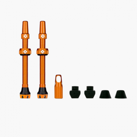 Piese biciclete - Valve tubeless Muc-Off Tubeless Valves V2 44mm Portocalii