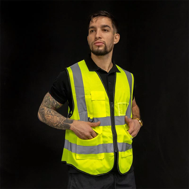 Vesta reflectorizanta cu buzunare pentru bicicleta/trotineta [2]