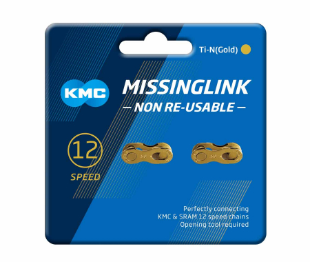 Ciclism - Zale KMC X12 Missing Link CL552 TI-N Gold, Aurii