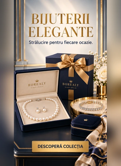 Bijuterii elegante Borealy în cutie cadou