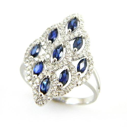 Inel Dantela Safir by Borealy Argint 925 [3]