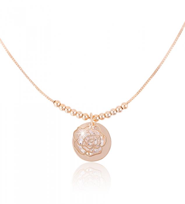 Set Colier si Cercei Borealy Aurora Gold Roses [3]