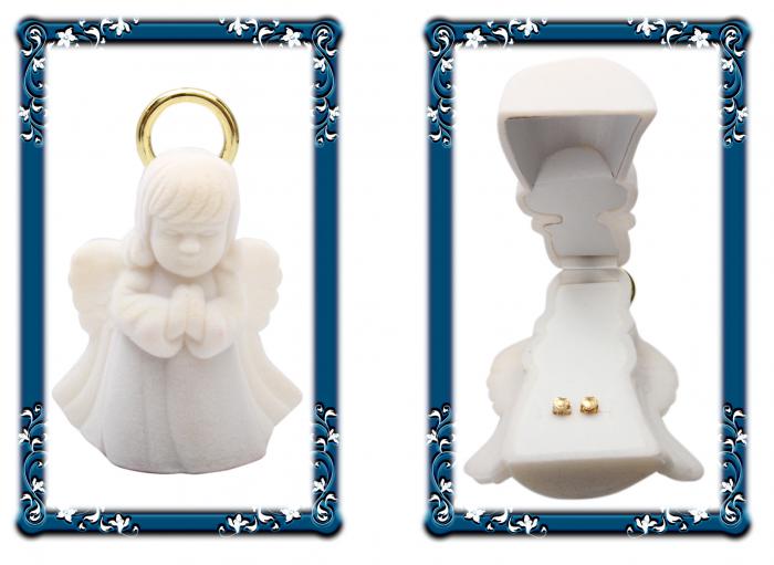 Cercei Aur Galben 9 K Radiant Heart [2]