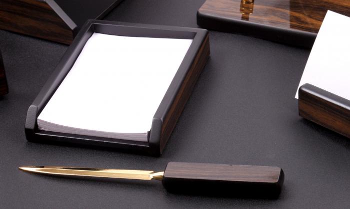 Set multifunctional pentru birou Antique Mahogany cu 8 accesorii [3]