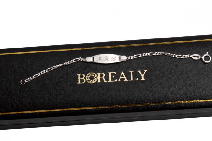 Bratara pentru Copii personalizabila Borealy Argint 925 Baby Figaro [8]