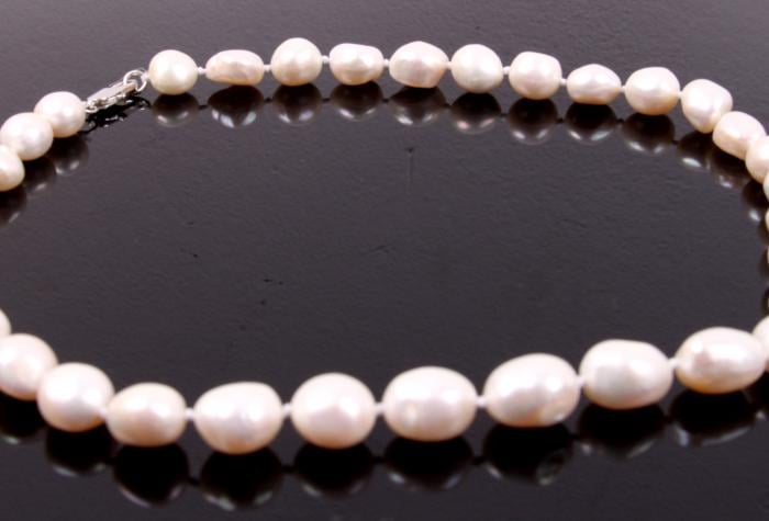 Colier Perle Borealy Oval White Naturale de Cultura [3]