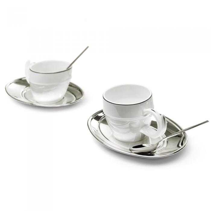 Silver Coffee Set for Two Chinelli - made in Italy [2]