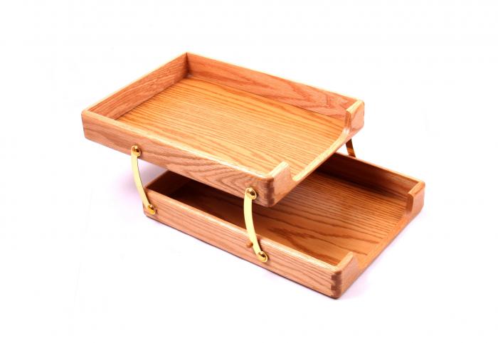 Set Business Desk multifunctional pentru birou Light Camel cu 10 accesorii [7]