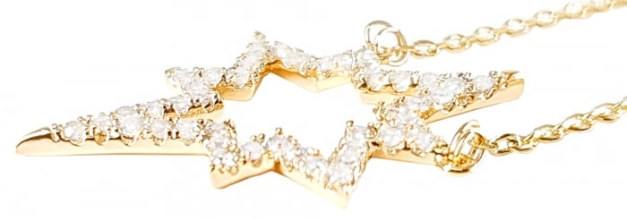 Colier Gold Sparkle Star [2]