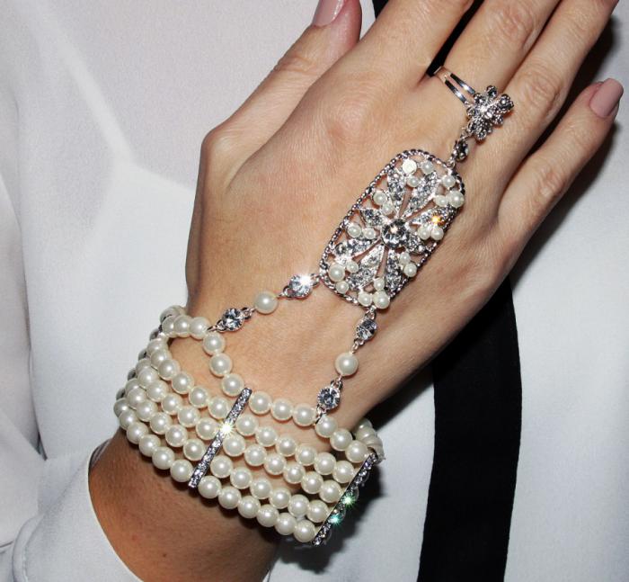 Great Gatsby Pearl Brăţară [5]